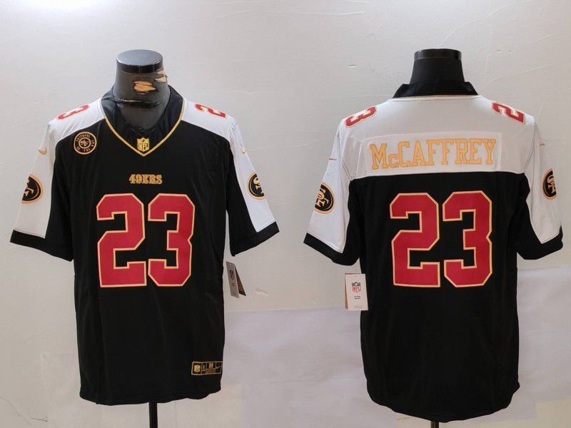 Men San Francisco 49ers #23 Mccaffrey Black 2025 Nike Limited NFL Jersey style 7154->pittsburgh pirates->MLB Jersey